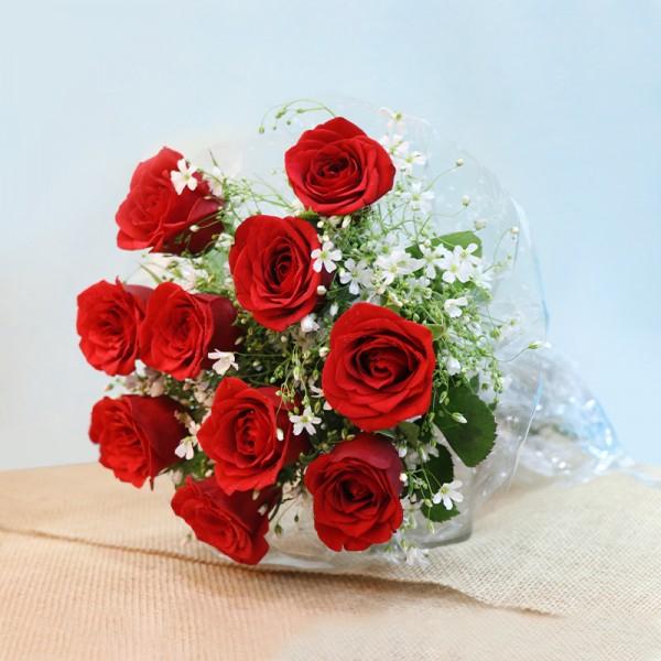 10 Rose Hand Bunch