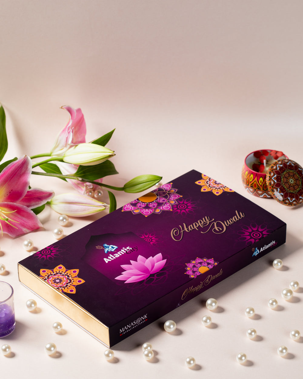 Purple Diwali Chocolate & Sweet Treats Gift Box