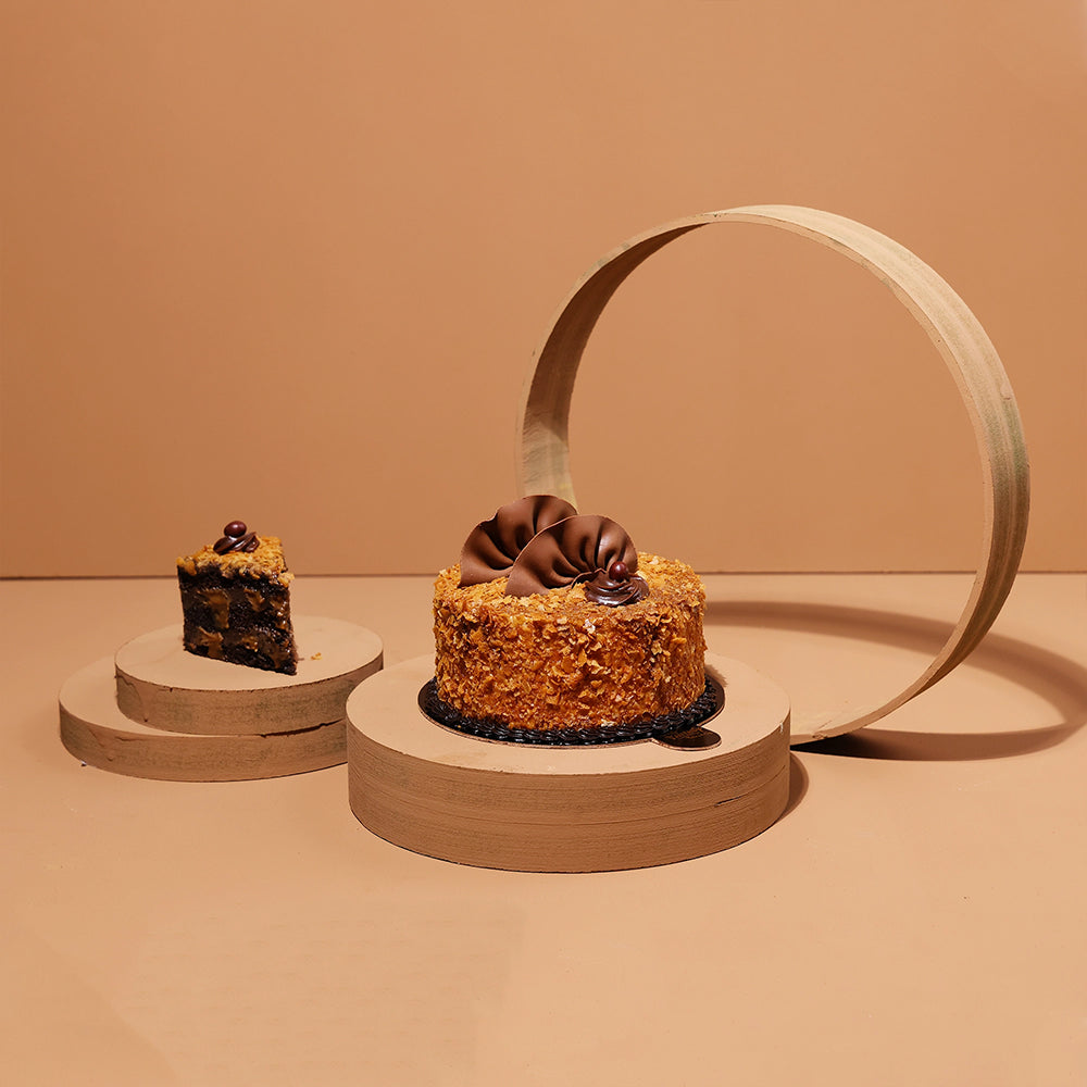 Caramel Silk Chocolate Cake