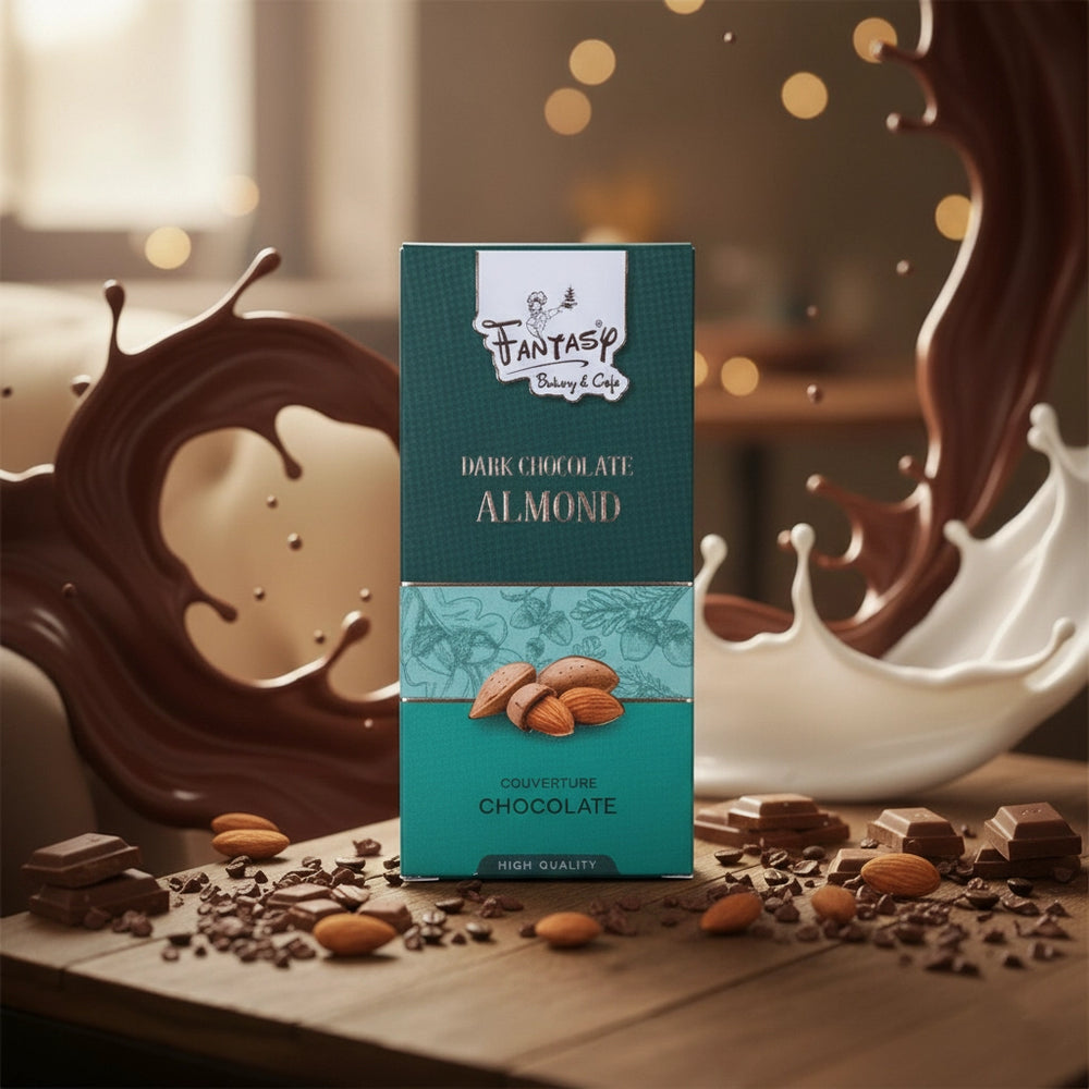 Roasted Almond Dark Chocolate Bar