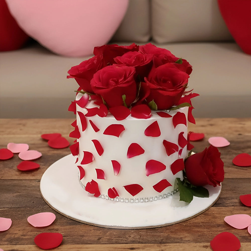 Valentine's Eternal Rose Cake