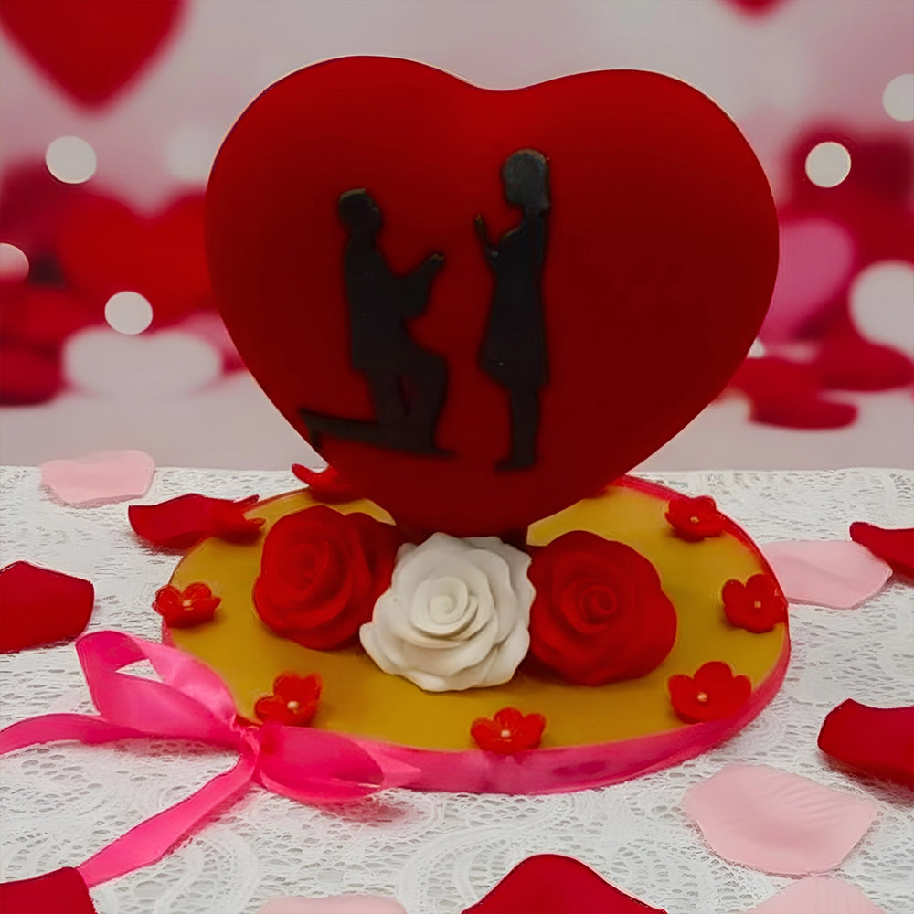 Valentine’s Forever Theme Belgium Chocolate Cake