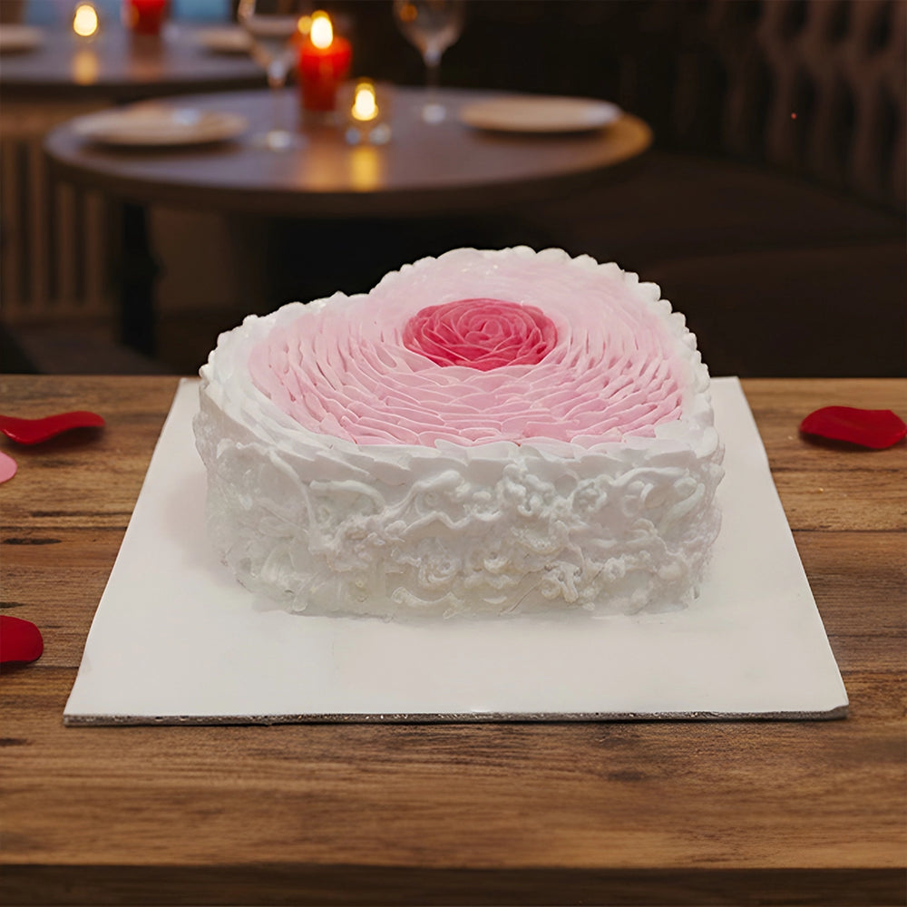 Valentine's Tri-Tone Roseate Cake