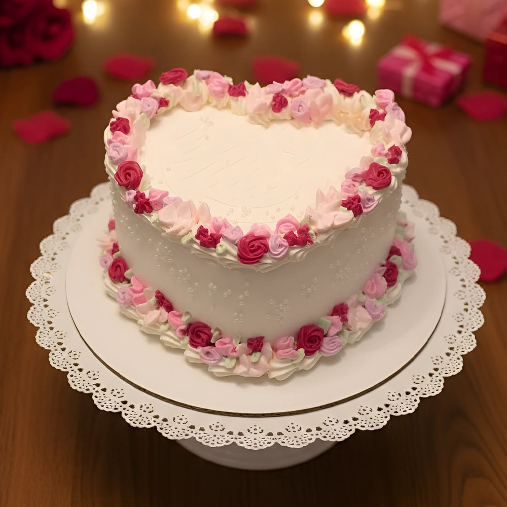 Valentine's Heart-Delight Cake