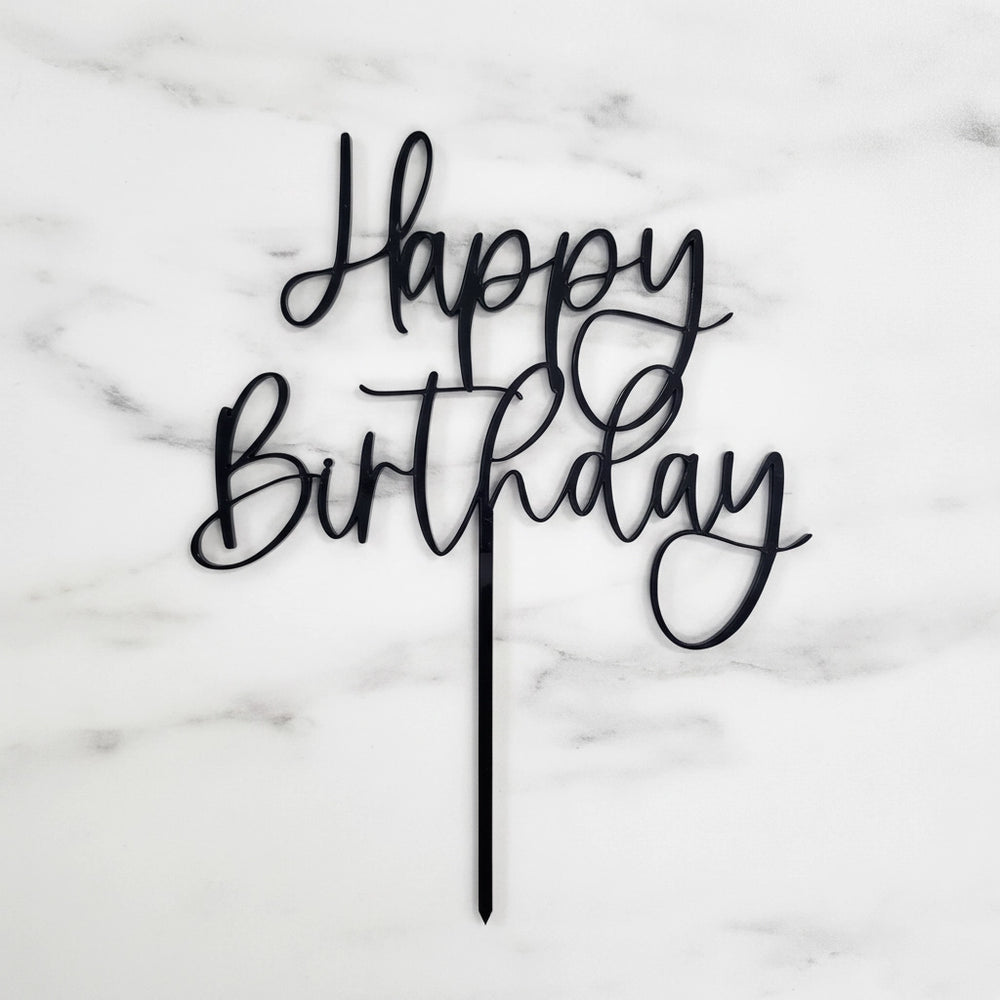Happy Birthday Acrylic Topper