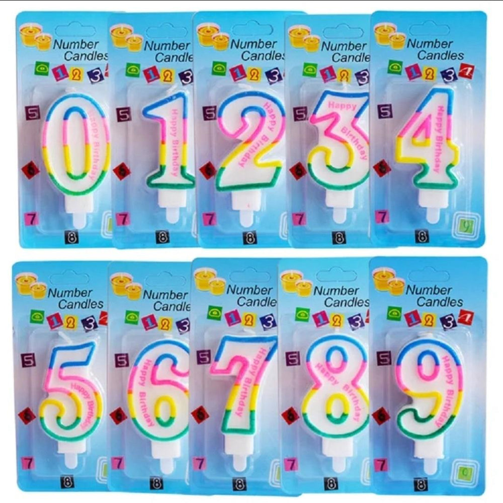 Number Candle 1pc