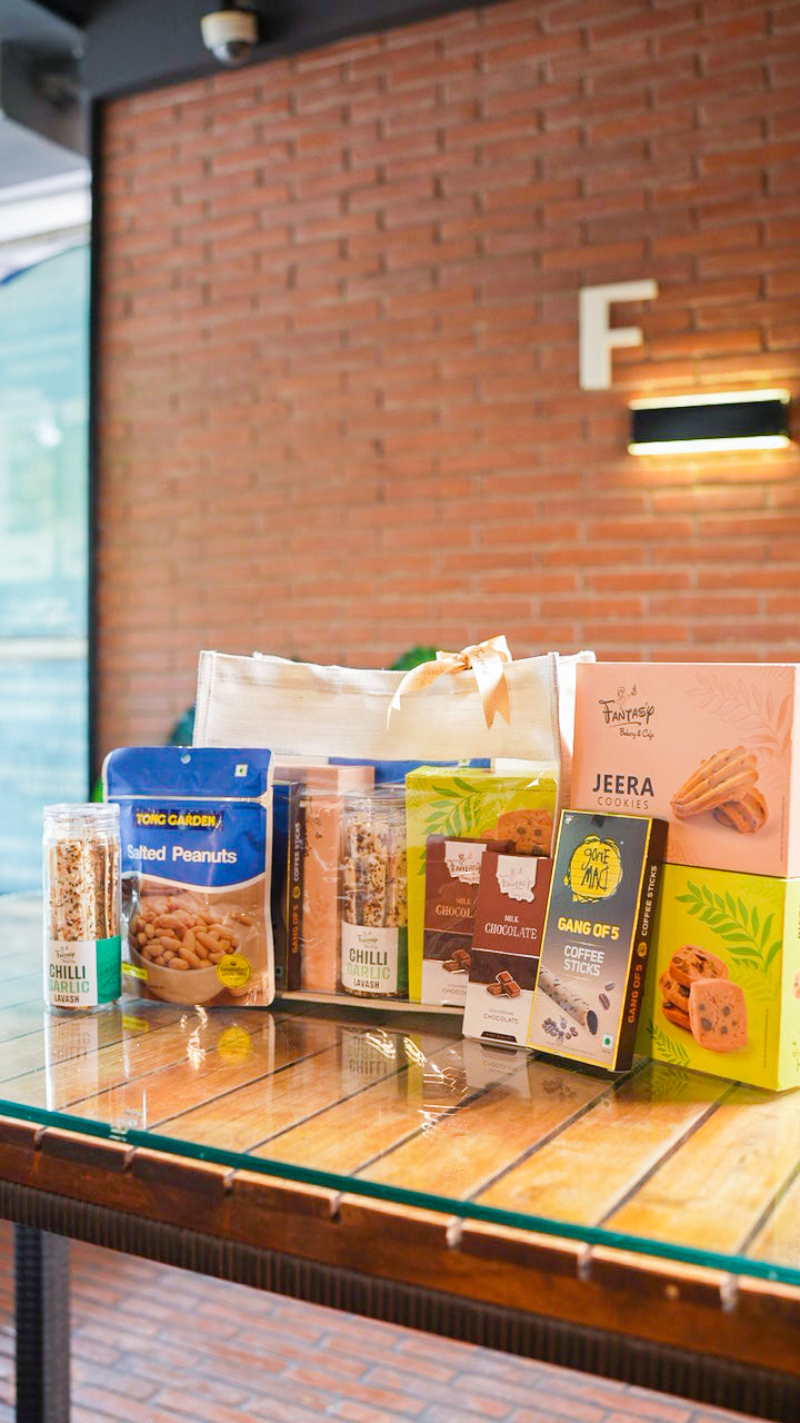 Chilli Garlic Snacks with Cookie and Chocolate Gift Hamper