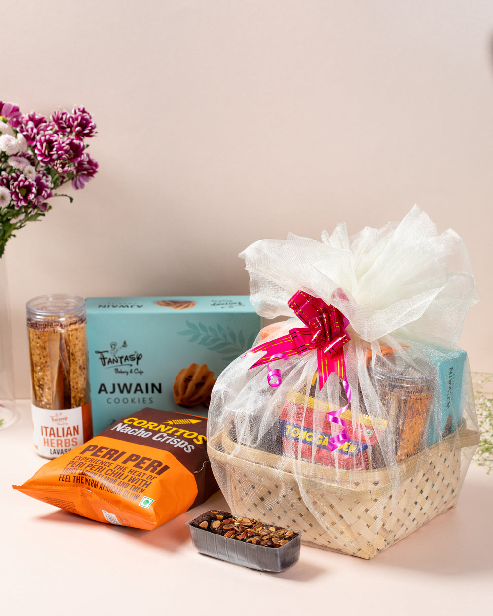 Gift Hamper with Ajwain Cookies & Peri Peri Treats