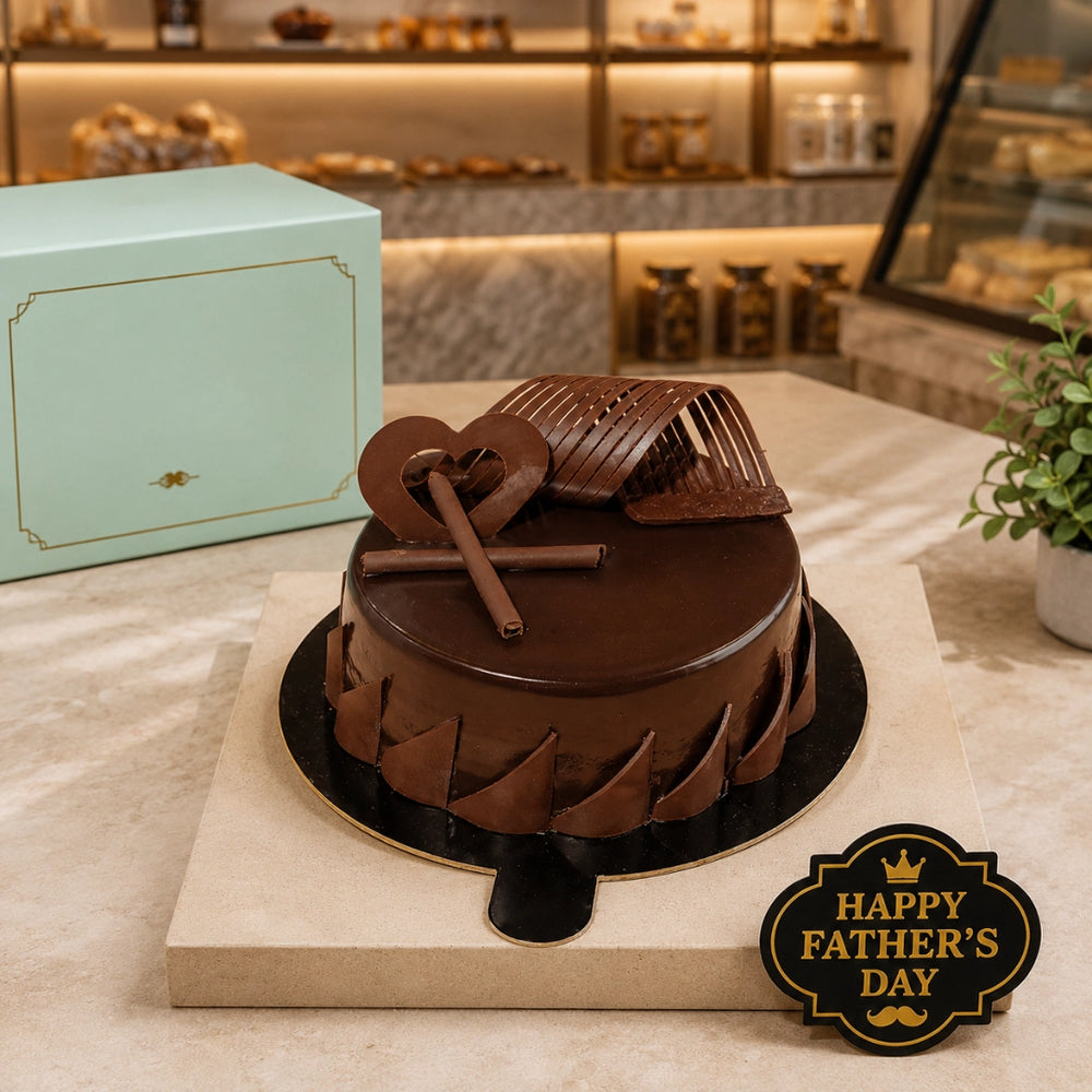 Father's Day Chocolate Truffle Cake